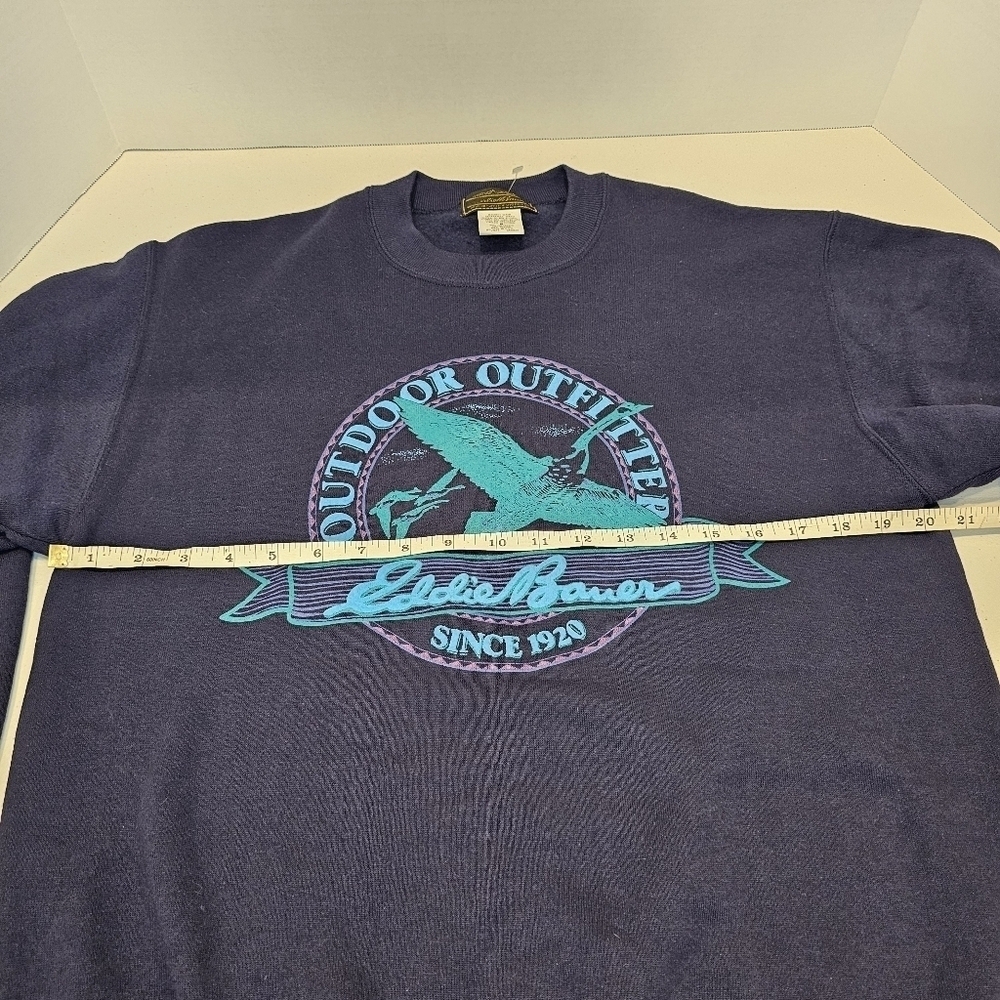 Eddie Bauer Outdoors Canadian Goose Sweatshirt Men's Size Medium Vintage 90's - Picture 4 of 9